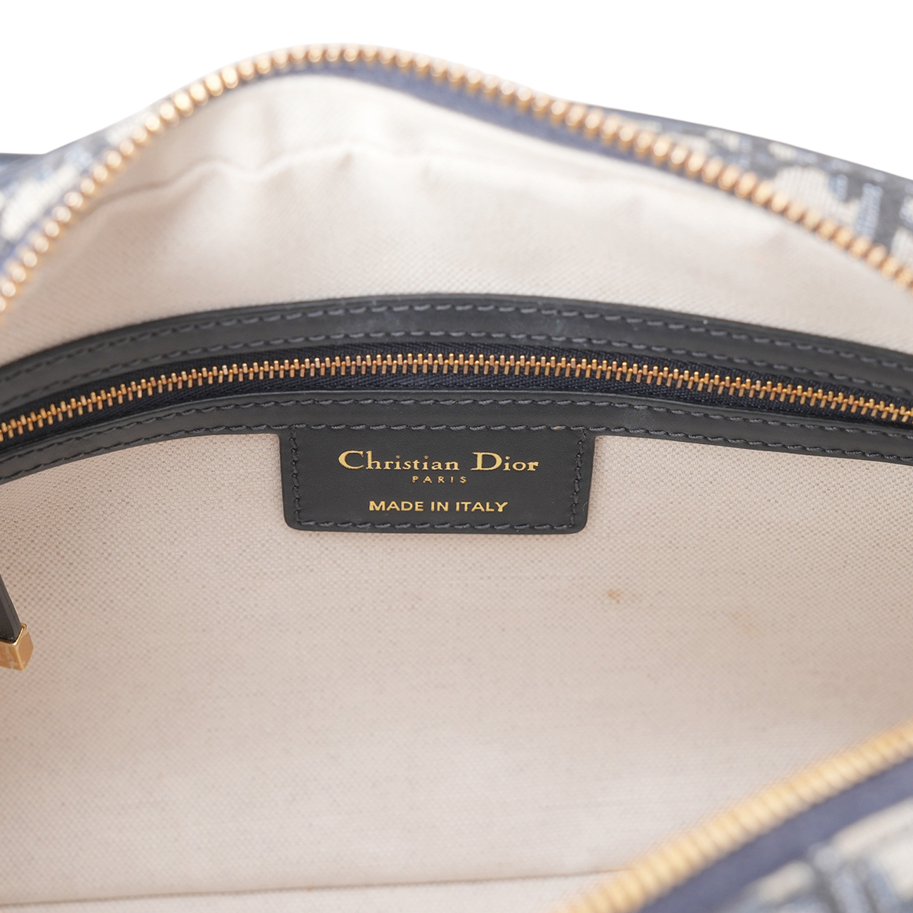 CHRISTIAN DIOR(USED)디올 오블리크 D VIBE 볼링 미디움 백